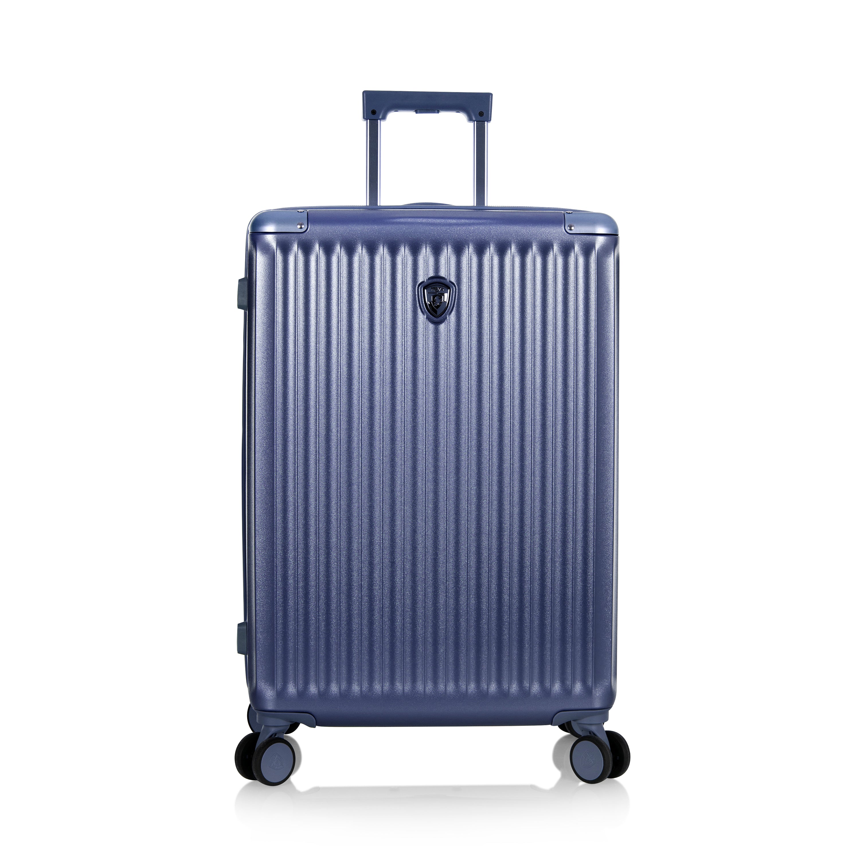 variant:46559052366016 Luxe Hardside 26" Medium Checked Luggage Navy